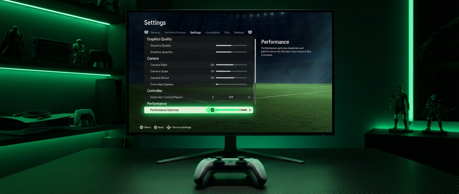 Pro Settings Blueprint - game settings screen